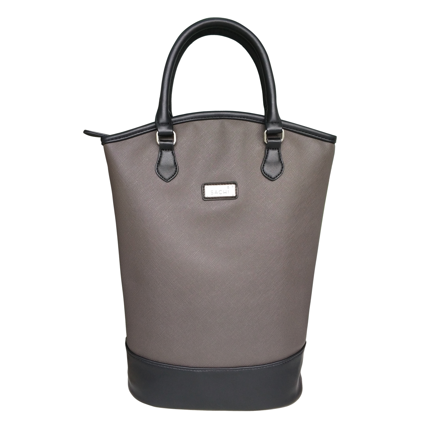 Sachi Insulated Two Bottle Wine Tote - Taupe