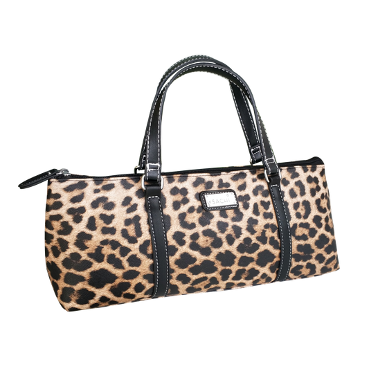 Sachi Insulated Wine Purse - Leopard