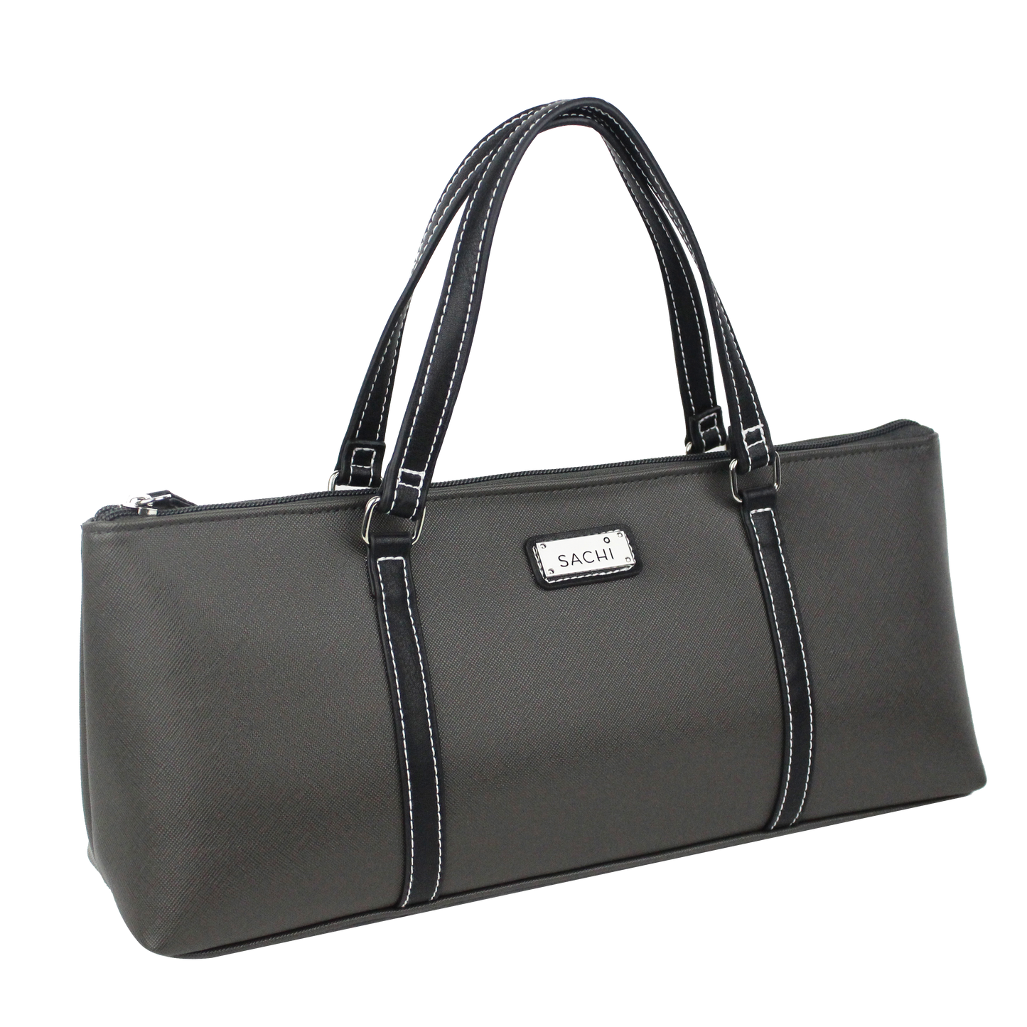 Sachi Insulated Wine Purse - Charcoal