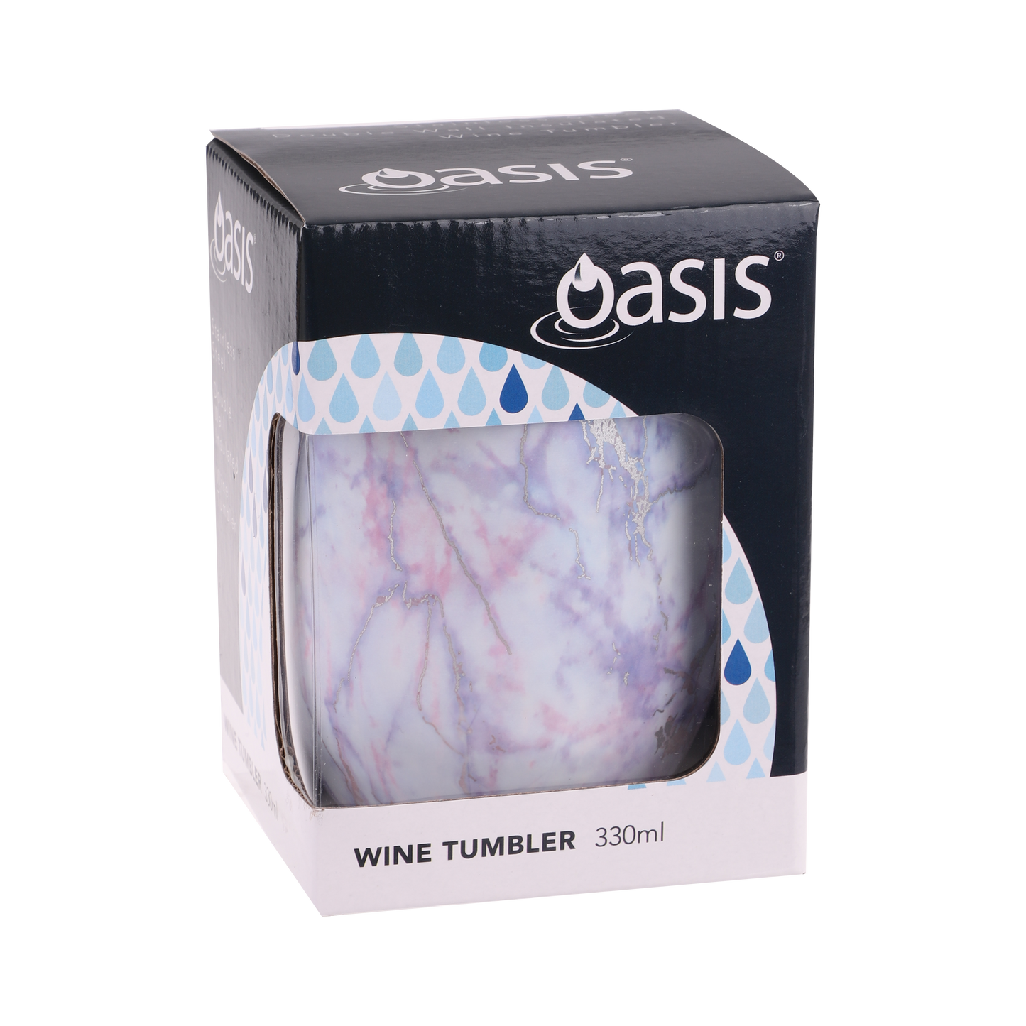 Oasis stainless Steel double wall Insulated wine Tumbler 330ml Quartz